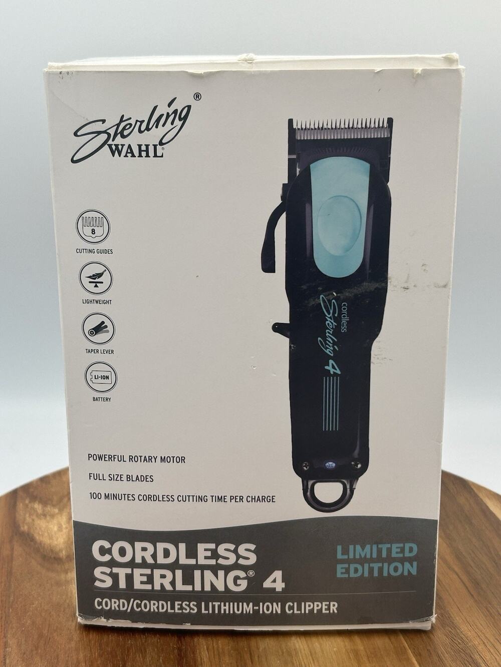 Wahl Sterling 4 Clippers Cord/Cordless Lithium-Ion Ltd Edition Black Lightweight